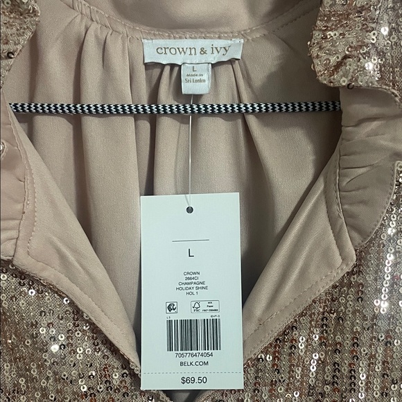 Crown and Ivy Sequin Embellished Blouse - Picture 2 of 7